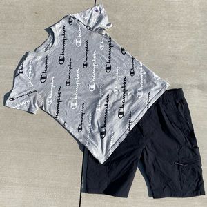 Champion and wrangler short set